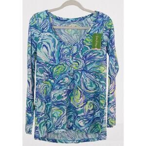 NEW w/ Tag LILLY PULITZER 100% Pima Cotton Long Sleeve Sorella Top SIZE XS